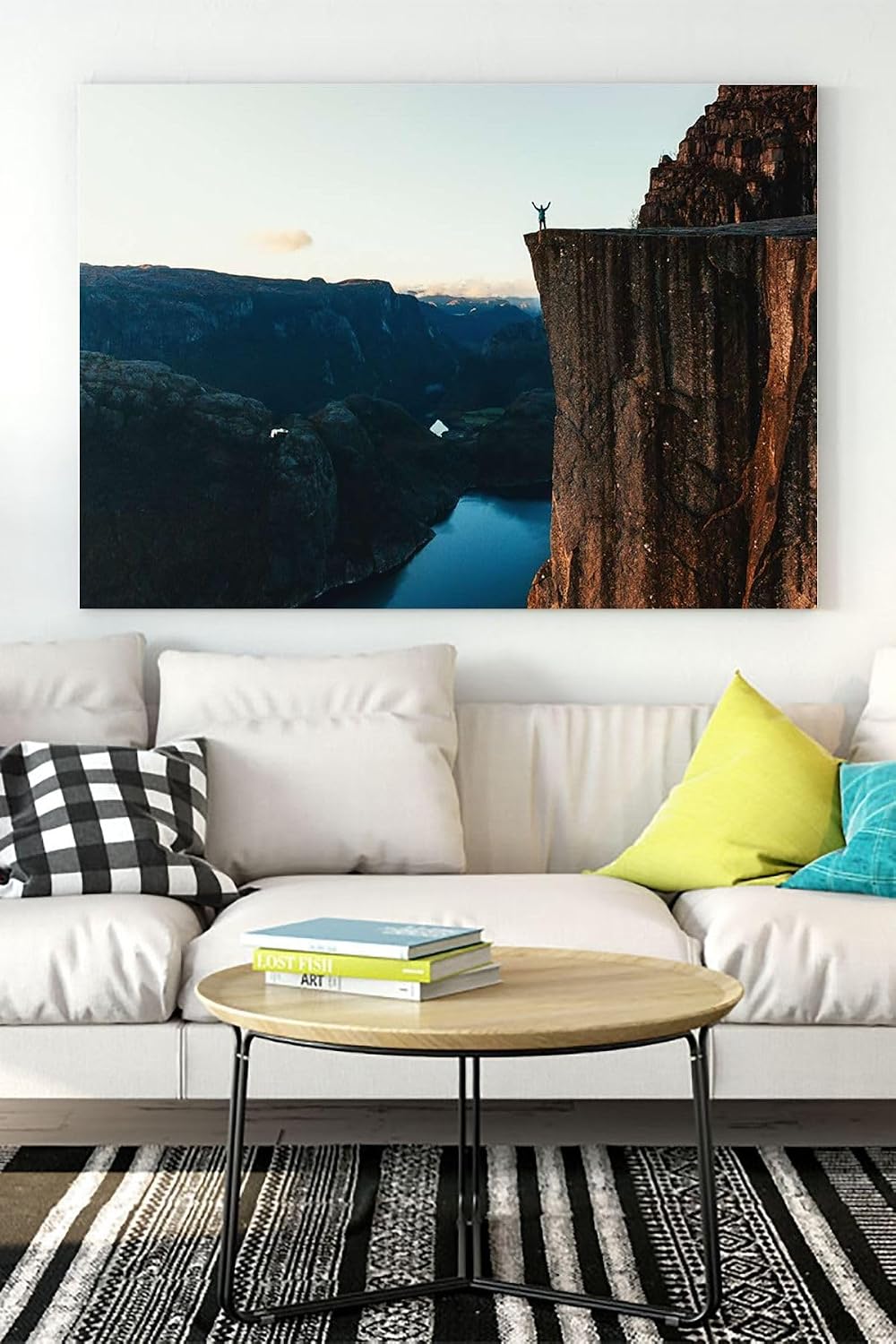 Postermanya (pster15785) Muhteşem Dağ Manzara Kanvas Tablo 40 x 60