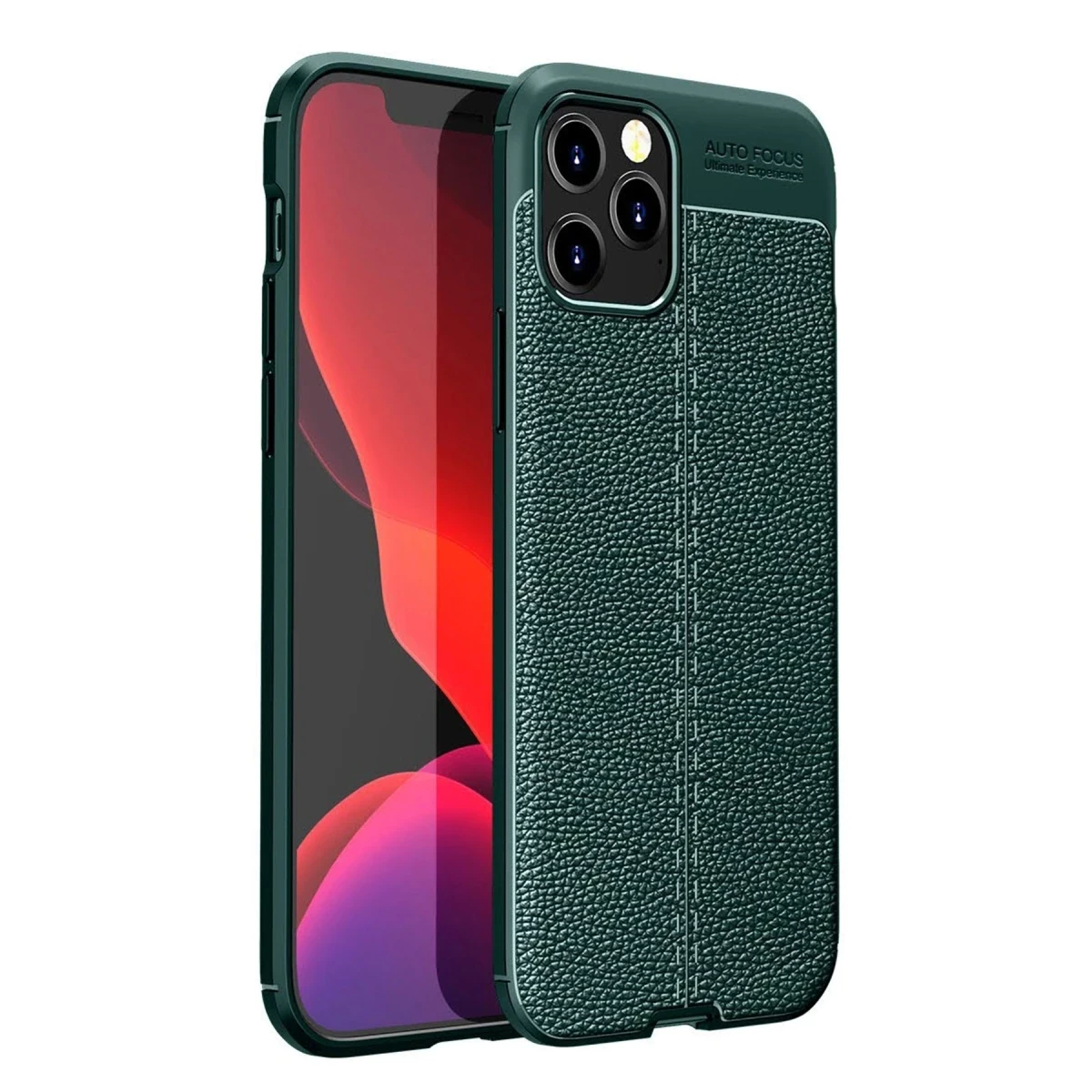 Apple iPhone 12 Pro Kılıf Auto Focus Kapak - Yeşil