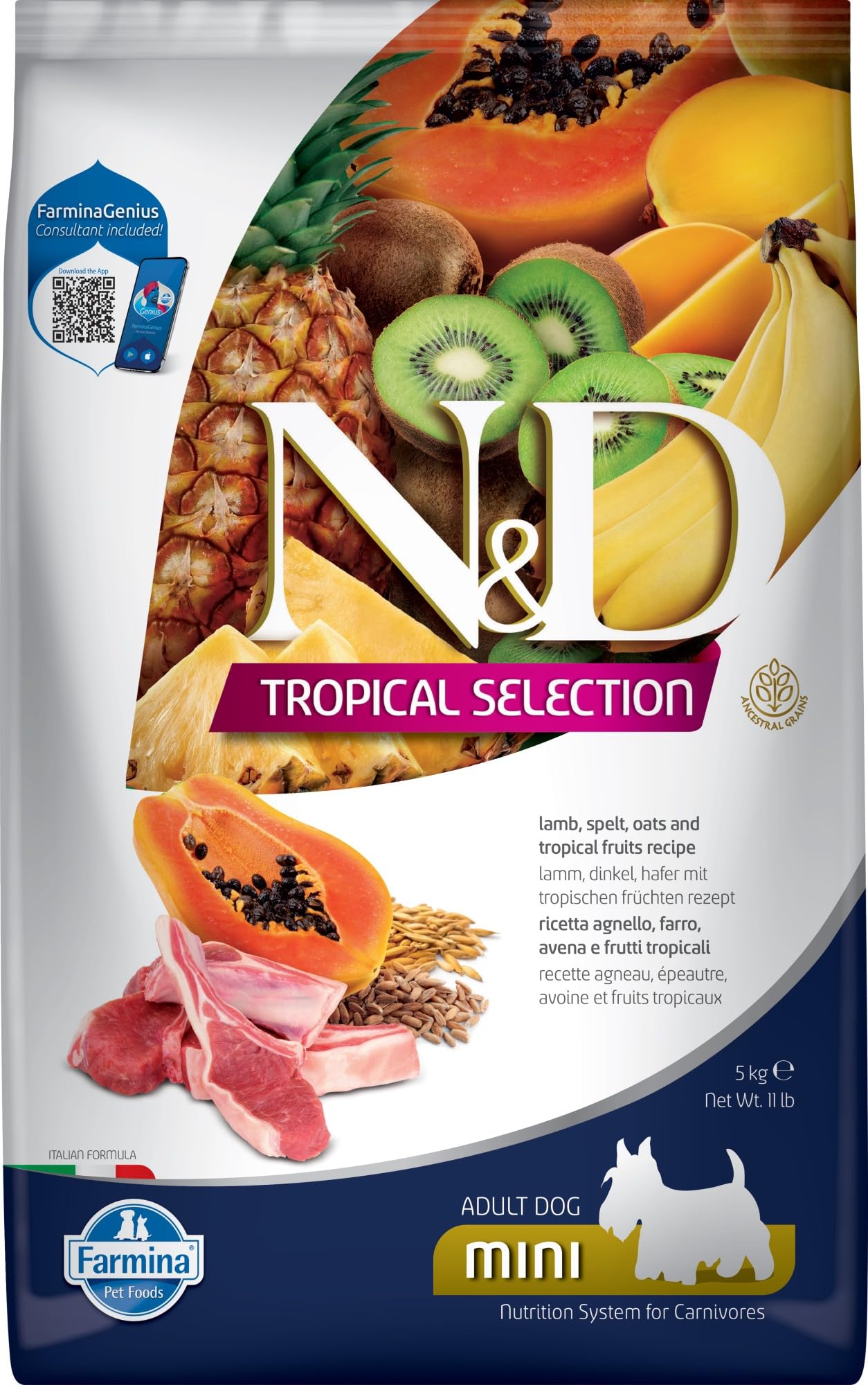 N&D Dog Tropical Selection Lamb Adult Mini 5 Kg Köpek Maması