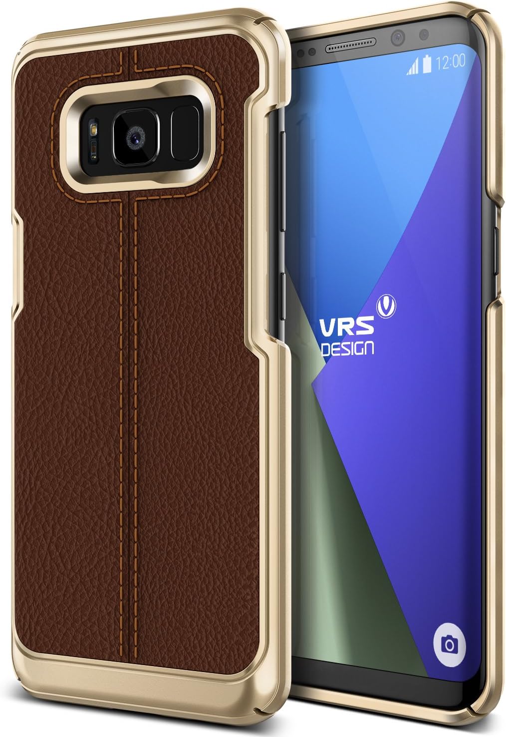 VRSSMS8P Galaxy S8 Plus Simpli Mod Kılıf, Arka Kapak Kahverengi