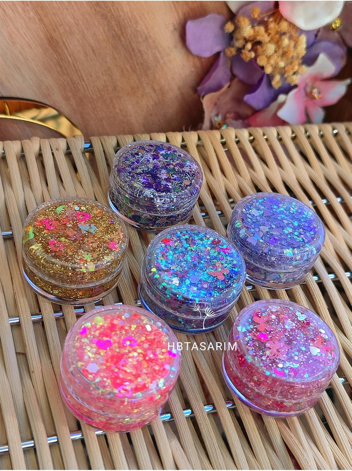 Parlak Glitter Jel Far Simli Far, cokcesıtlı1hb