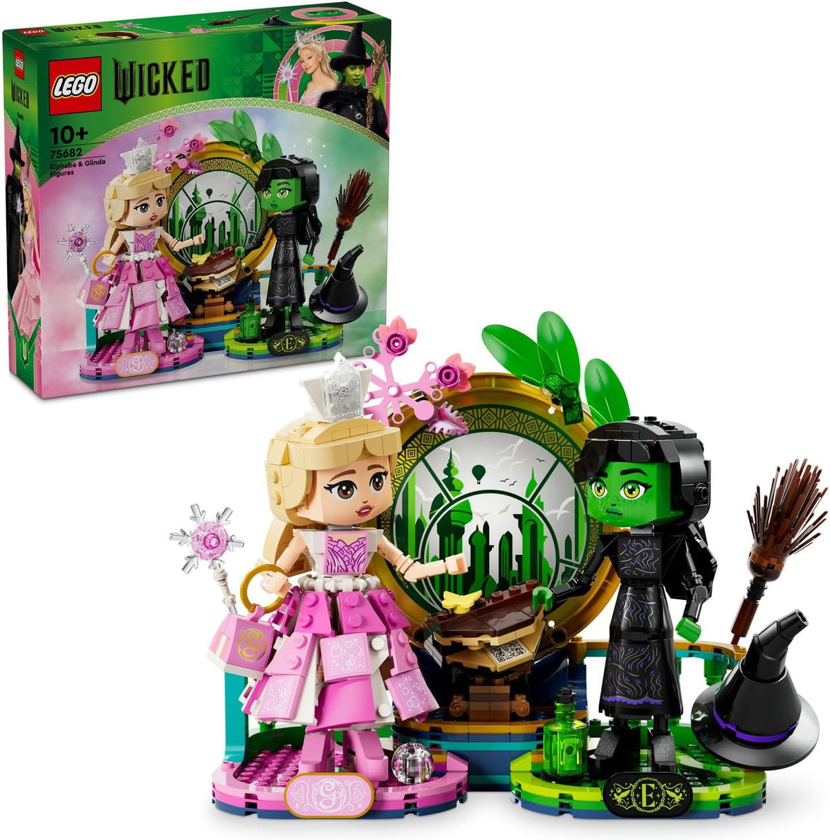 LEGO Wicked Elphaba ve Glinda Figürleri 75682-10 Yaş ve Üzeri Çocuklar için Fantastik Oyuncak Yapım Seti (558 Parça)