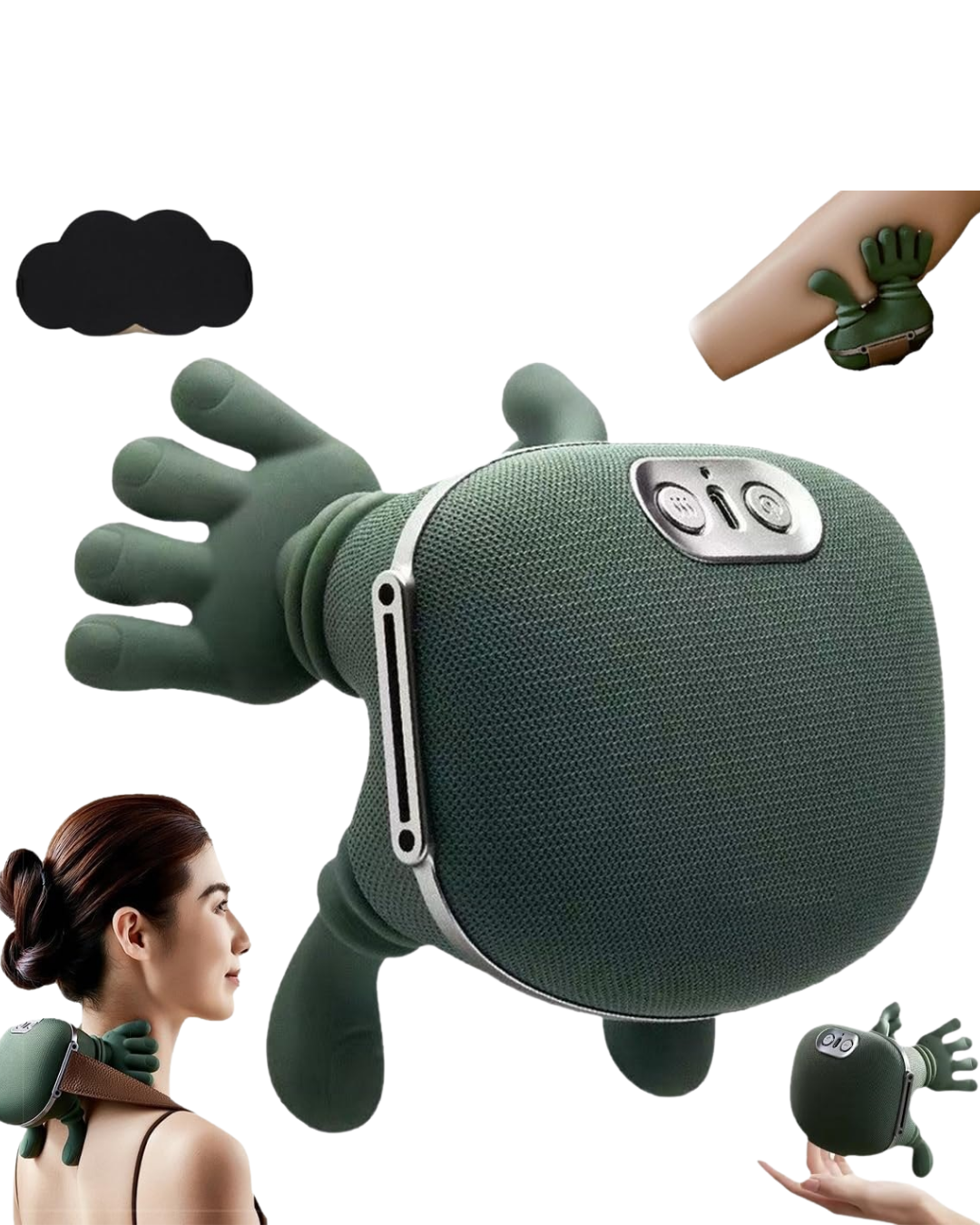 Yeni Nesil 3D Yoğurma Boyun Masaj Cihazı Akıllı Ergonomik Tasarım Derin Kas Rahatlatıcı