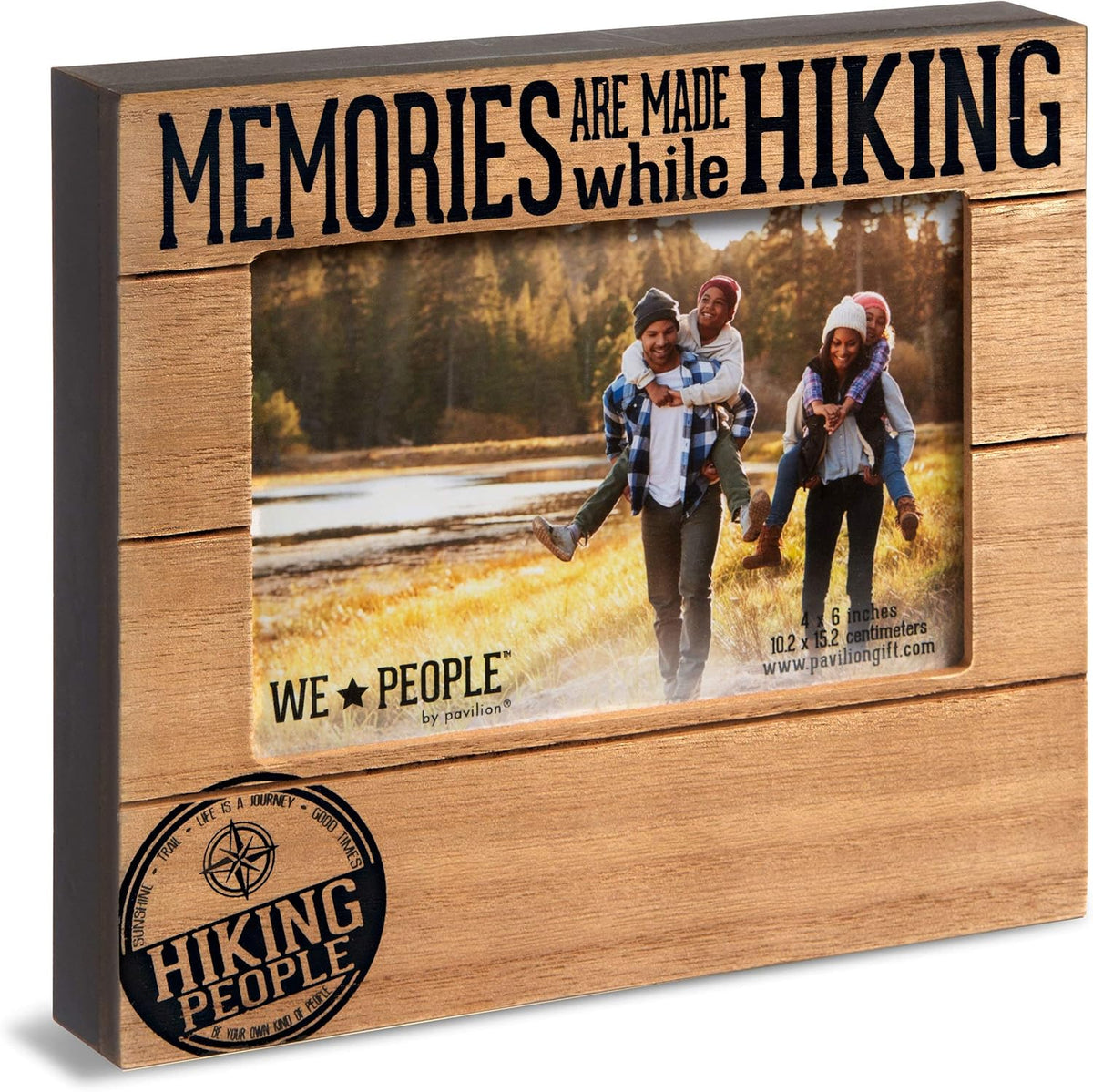 Memories Are Made While Hiking - 4 x 6 inç Resim Çerçevesi Kahverengi