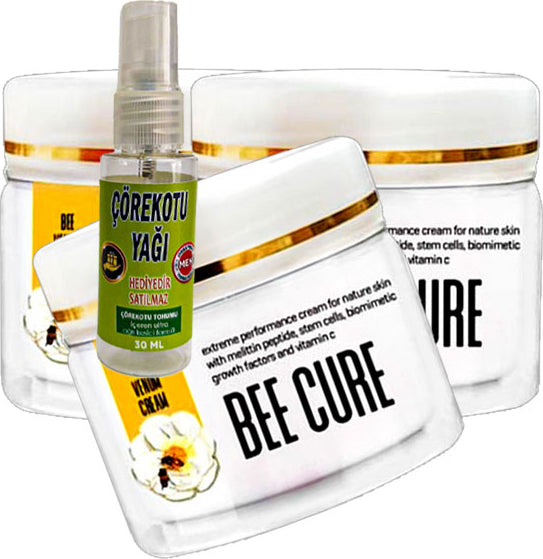 Playboy Bee Cure Krem 100 ml 2+1 Arı Zehri Relax Kremi CRK:047 + Yanında 30 ml Hediye Çörek Otu Yağı