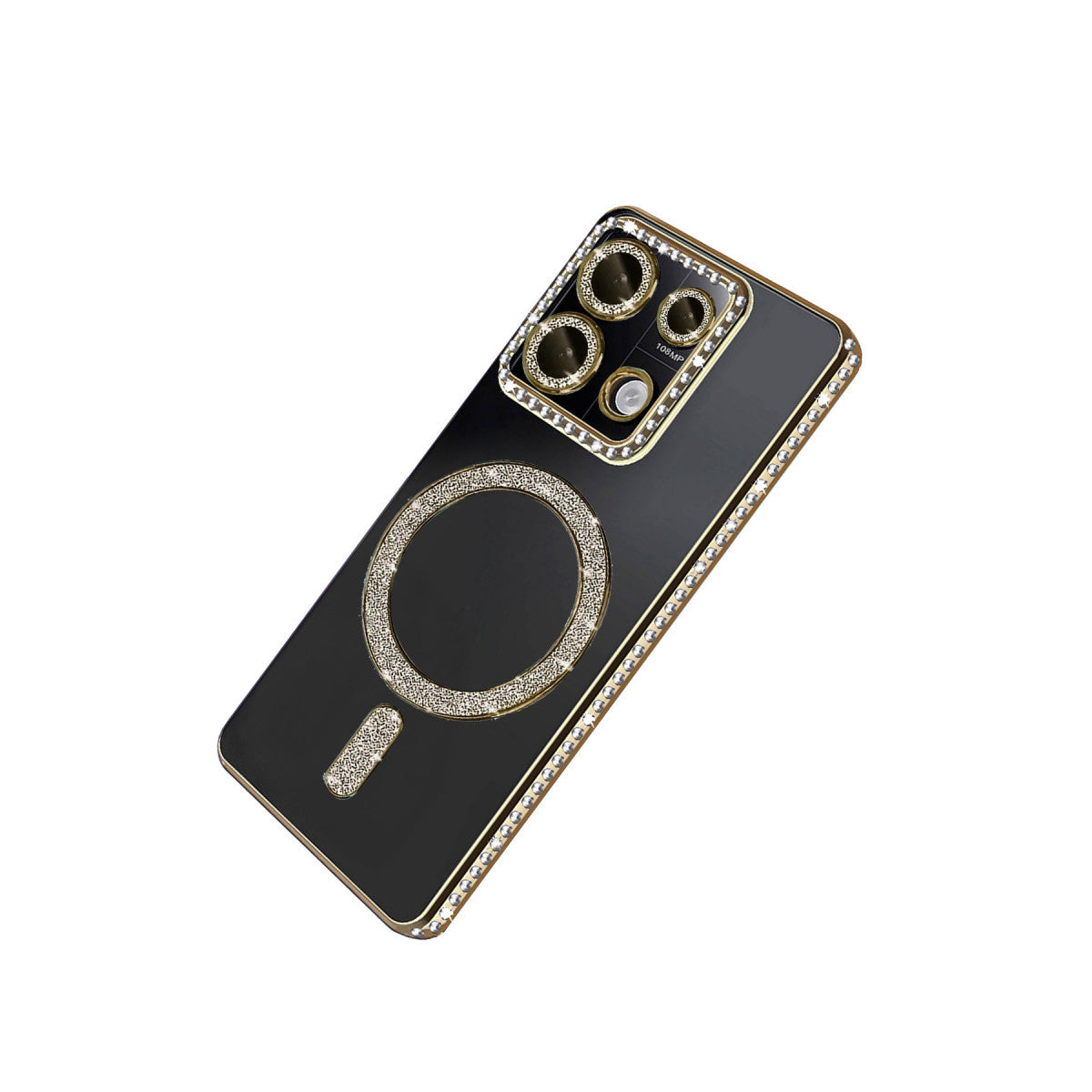 Redmi Note 13 Pro 4G Joke Simli Magneticsafe Kılıf - Gold
