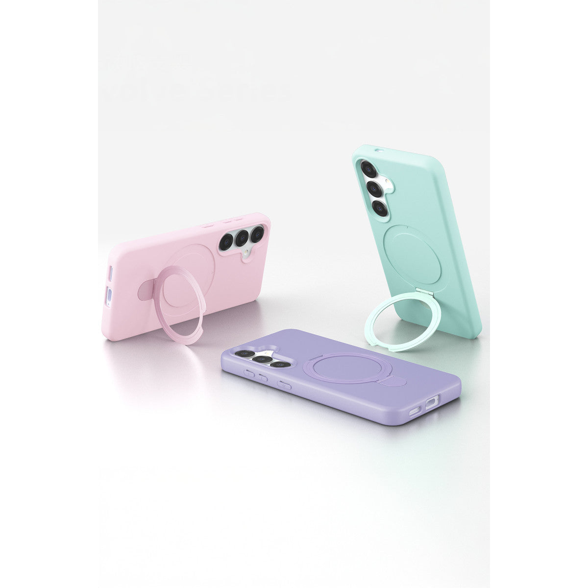 Galaxy S25 Regal Magsafe Standlı Kapak - Su Yeşili
