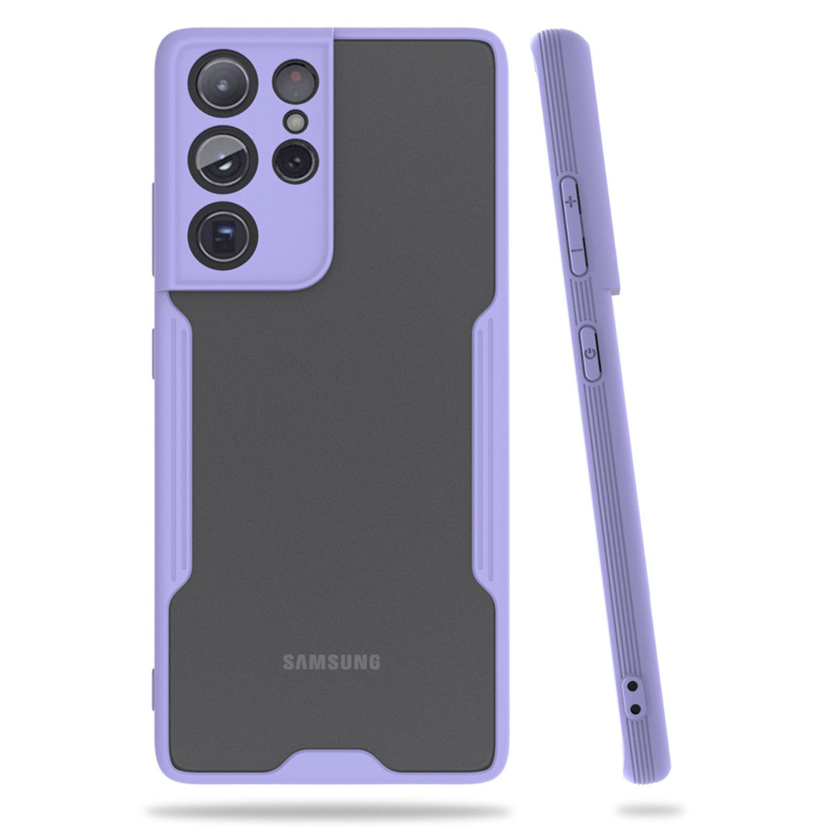 Galaxy S21 Ultra Kılıf Platin Silikon - Lila