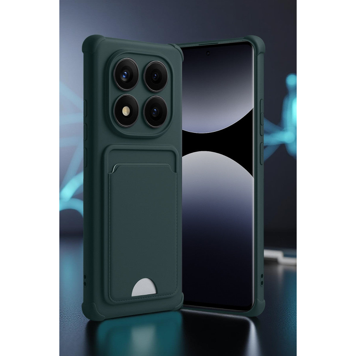 Redmi Note 14 Pro 4G Kelvin Kartvizitli Silikon - Bordo