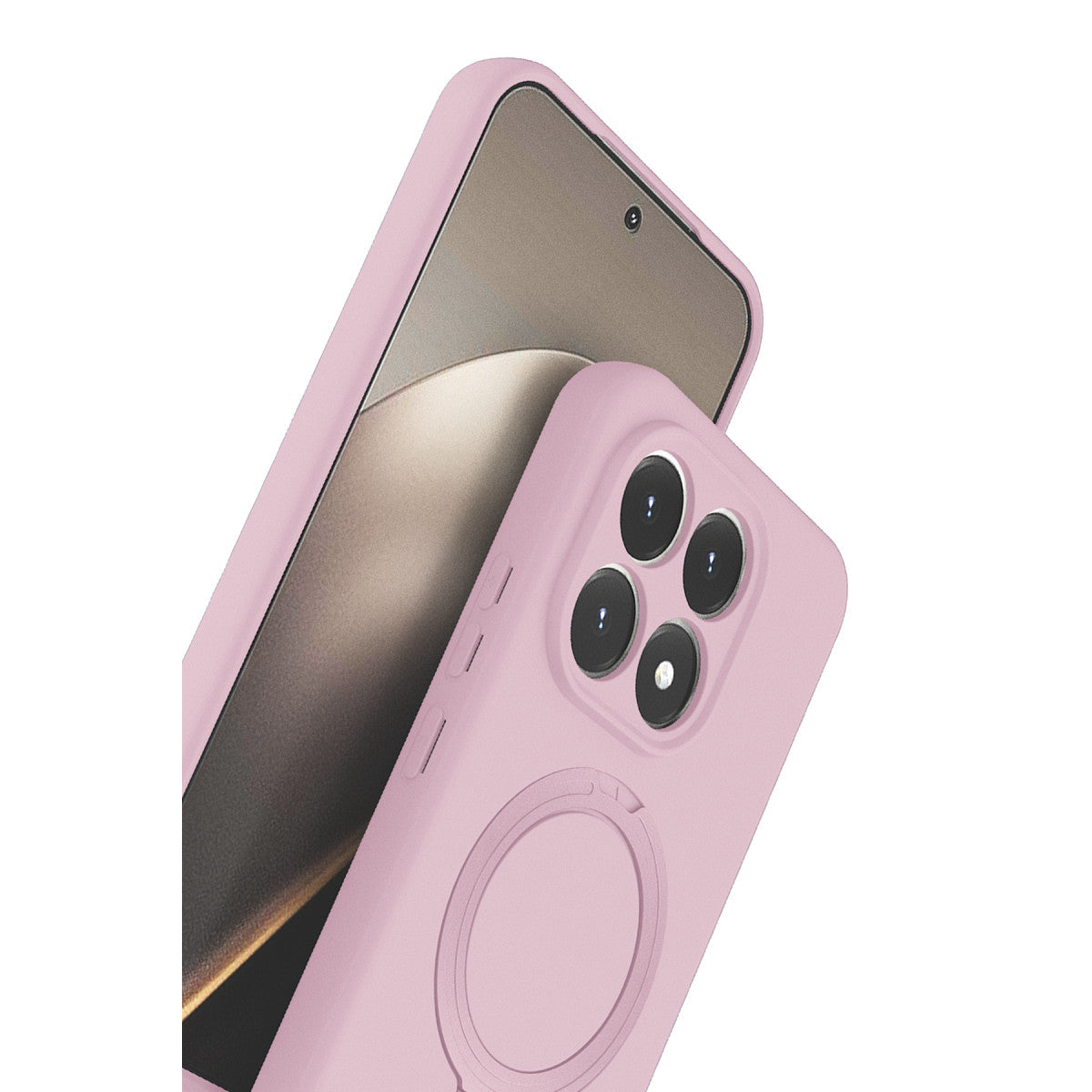 Mi 15T Regal Magsafe Standlı Kapak - Açık Pembe