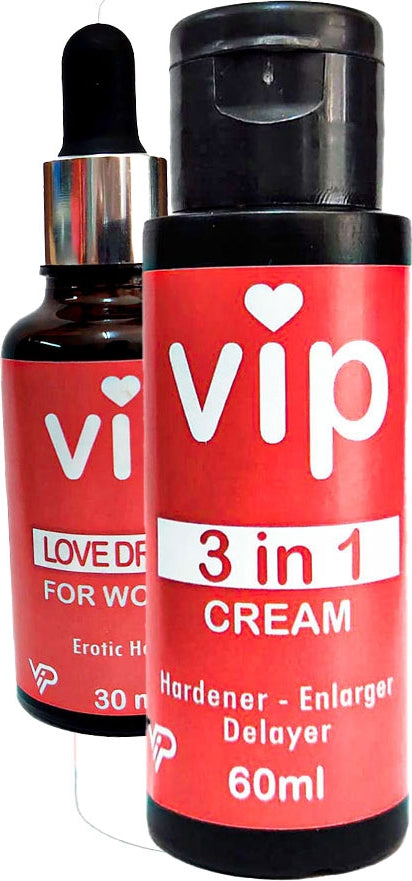 Vıp 3x Etki Erkekşekillenme Kremi + Extradestek 30 ml Kadındamla