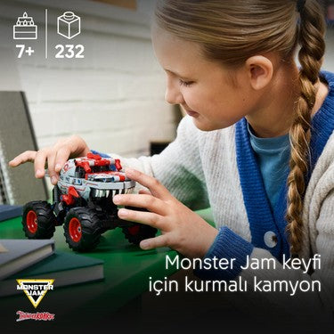 Monster Jam ThunderROARu Çek-Bırak Oyuncak Araba, 7 Yaş ve Üzeri için