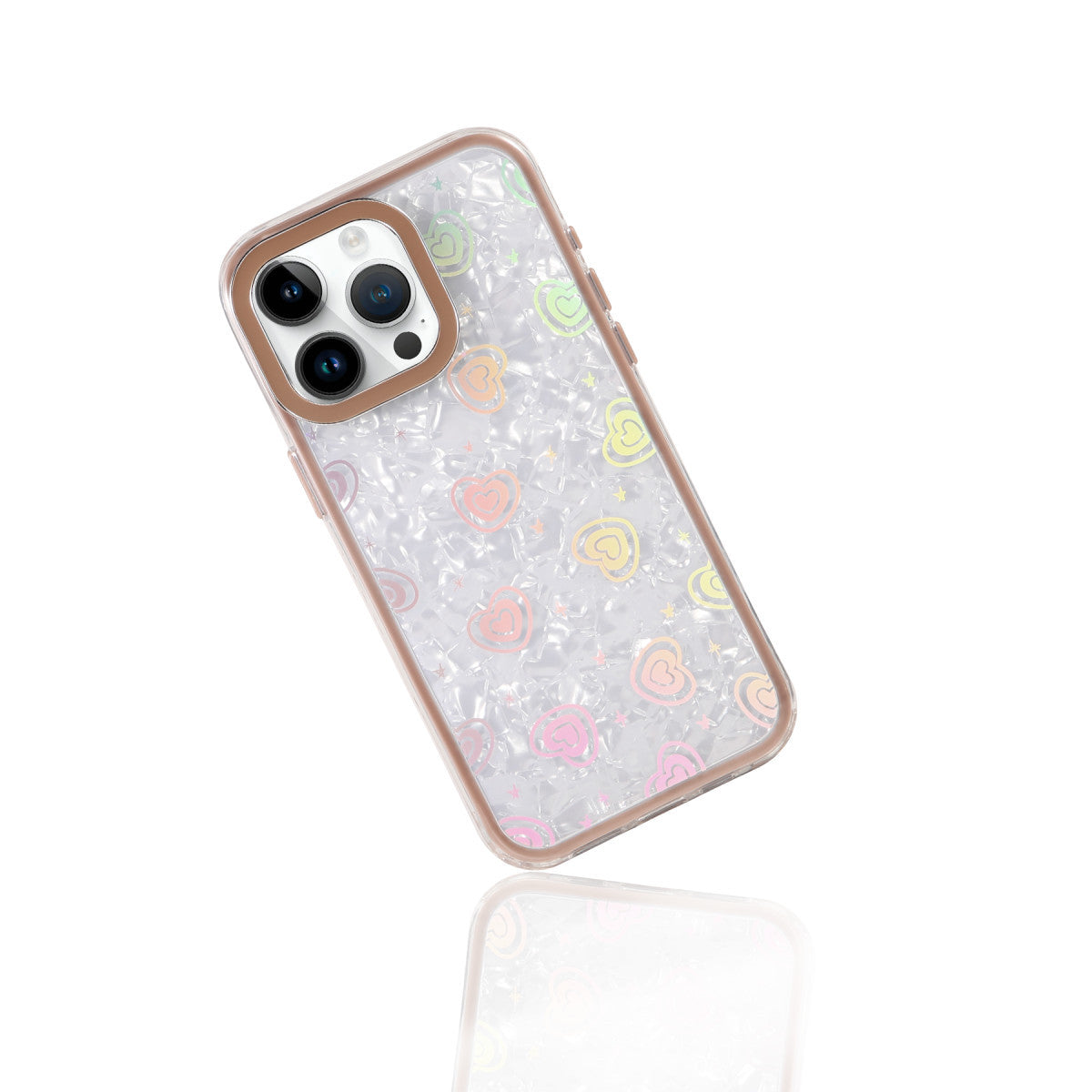 iPhone 14 Pro Max Lumi Desenli Kapak - Çöl Titanyum
