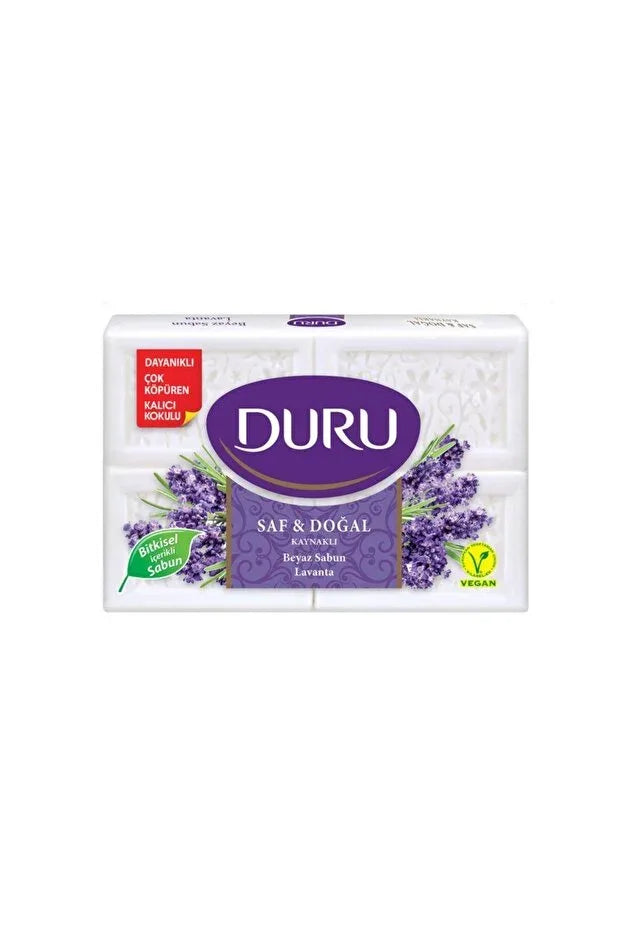 Saf ve Doğal Kalıp Sabun 4x150 g - Lavanta