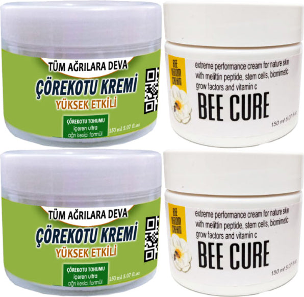 Çörek Otu Kremi 2 Adet 150 ml + 2 Adet Beecure Krem 150 ml / Krem Seti