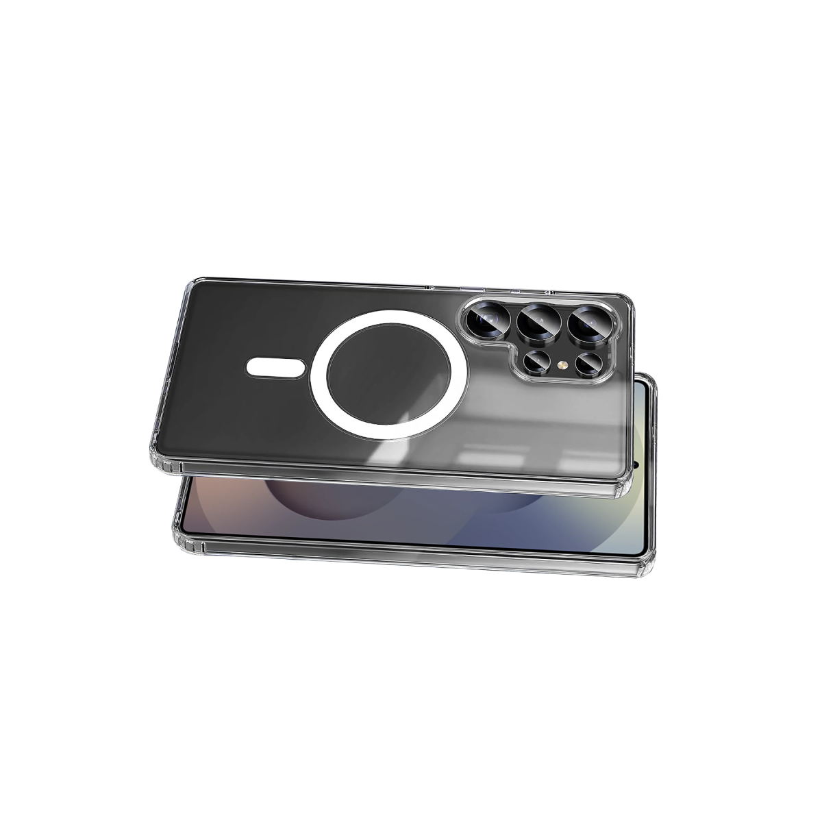 Galaxy S25 Ultra Kılıf Magneticsafe Şeffaf Silikon - Şeffaf