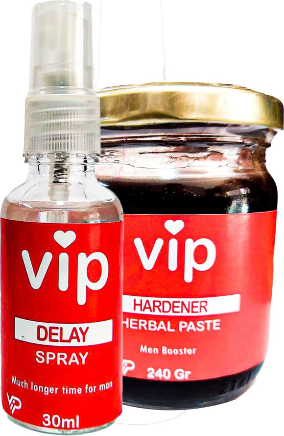 Vıp DELAY30 Mlsprey + Erkeklere Ekstradestek Özel PERFORMANSMACUNU240 gr