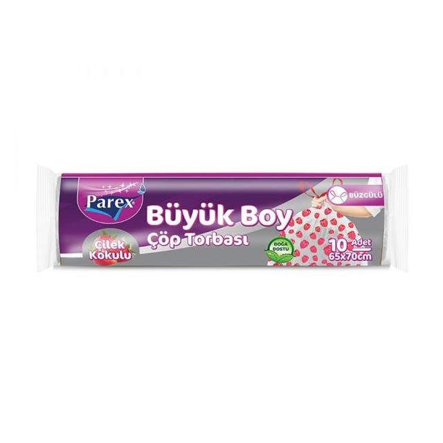 Büzgülü Çilek Kokulu Büyük Çöp Torbası 1 Adet