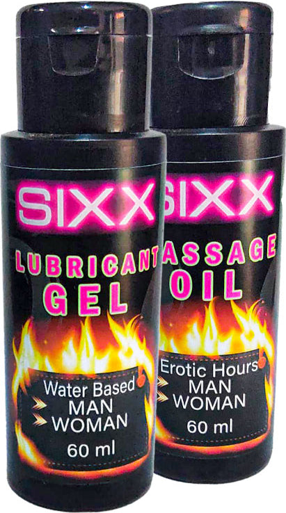 Sixx Erkeklere Ve Bayanlara Uygun Iubrikant 60 Ml Jel Ile+ Masaj Yağı
