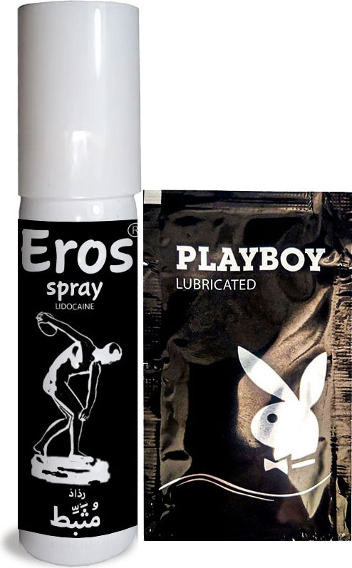 Eros Erkekler Için Özel Stop Spreyi 20 ml (Black) + Lubrikantjel