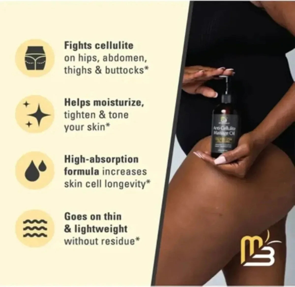 Süper M3 Naturals Masaj Yağı Anti-Cellulite 240 ml + Buckthorn Antiyağ Masaj Kremi 150 ml
