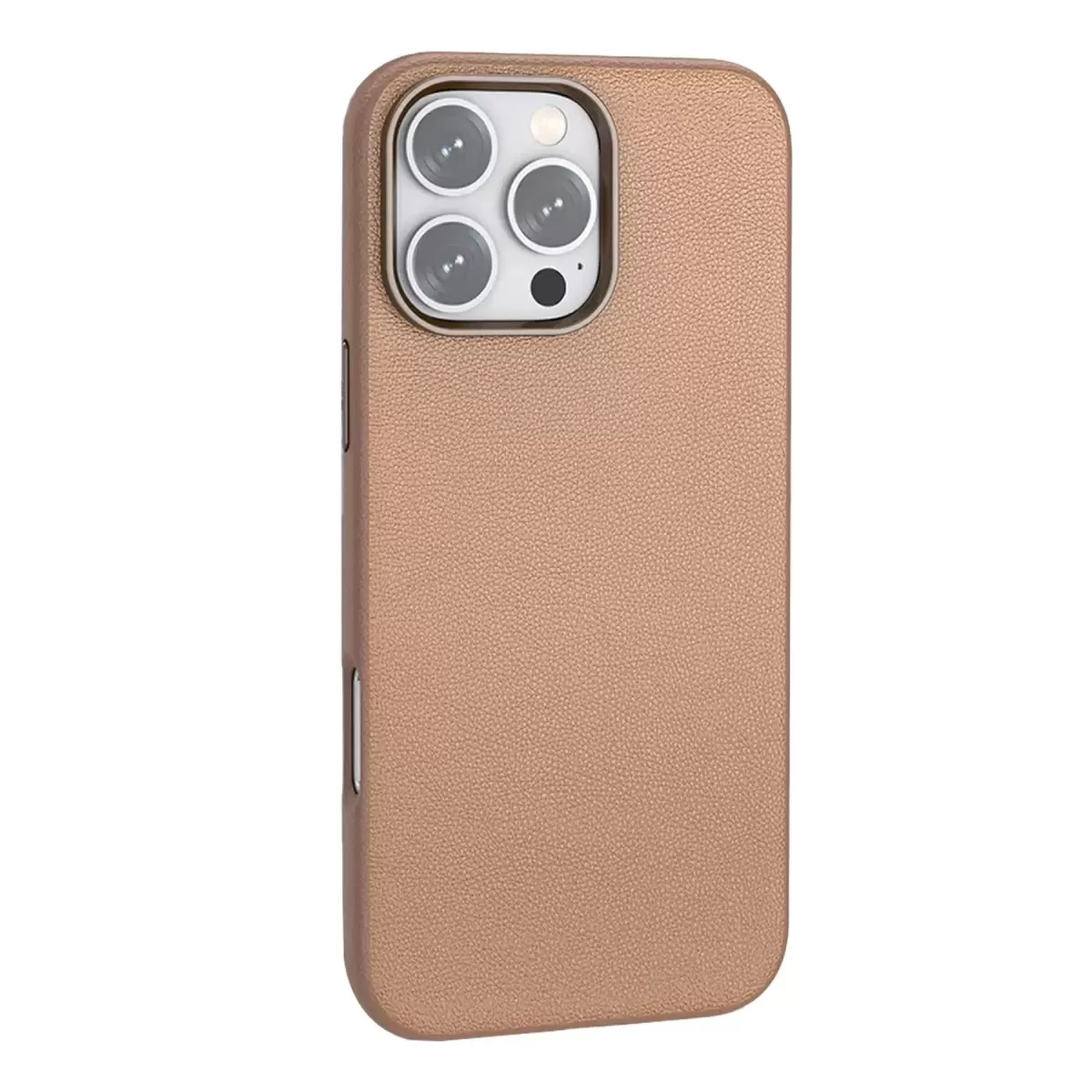 iPhone 16 Pro Wonder Deri Magsafe Kapak - Bronz