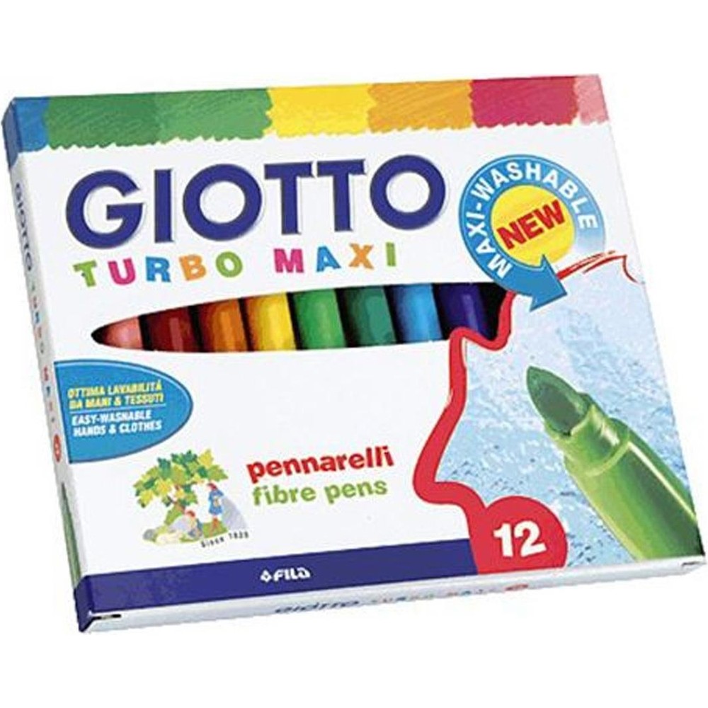 12'li Keçeli Kalem Seti, Turbo Maxi, Renkli
