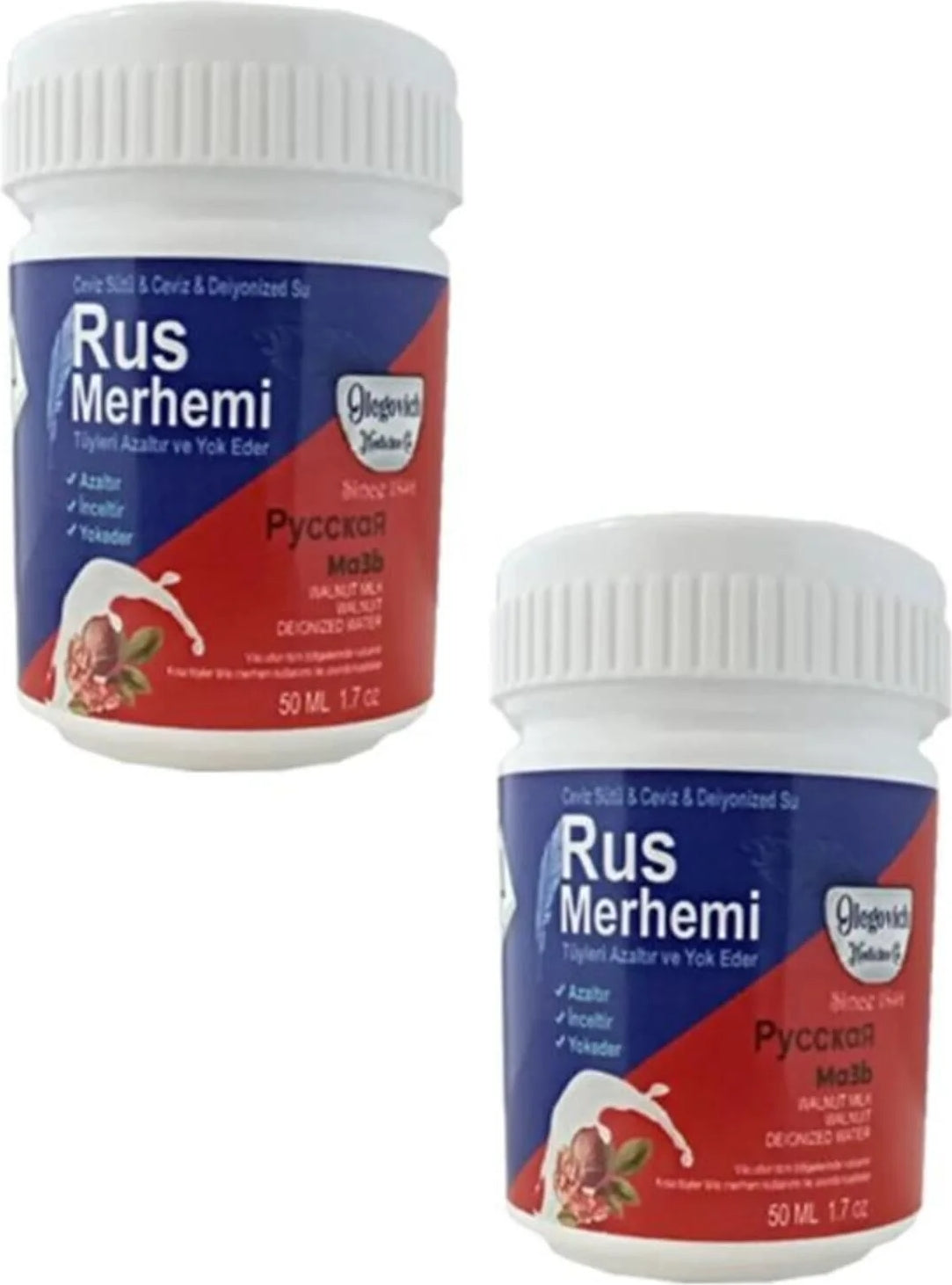 Rus Merhemi Tüy Azaltıcı ve Edici Kremi 50 ml x 2 Adet