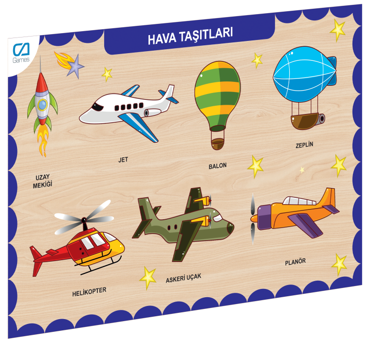 CAAHS-3202 Ca Games Ahşap Hava Taşıtları Bul-tak