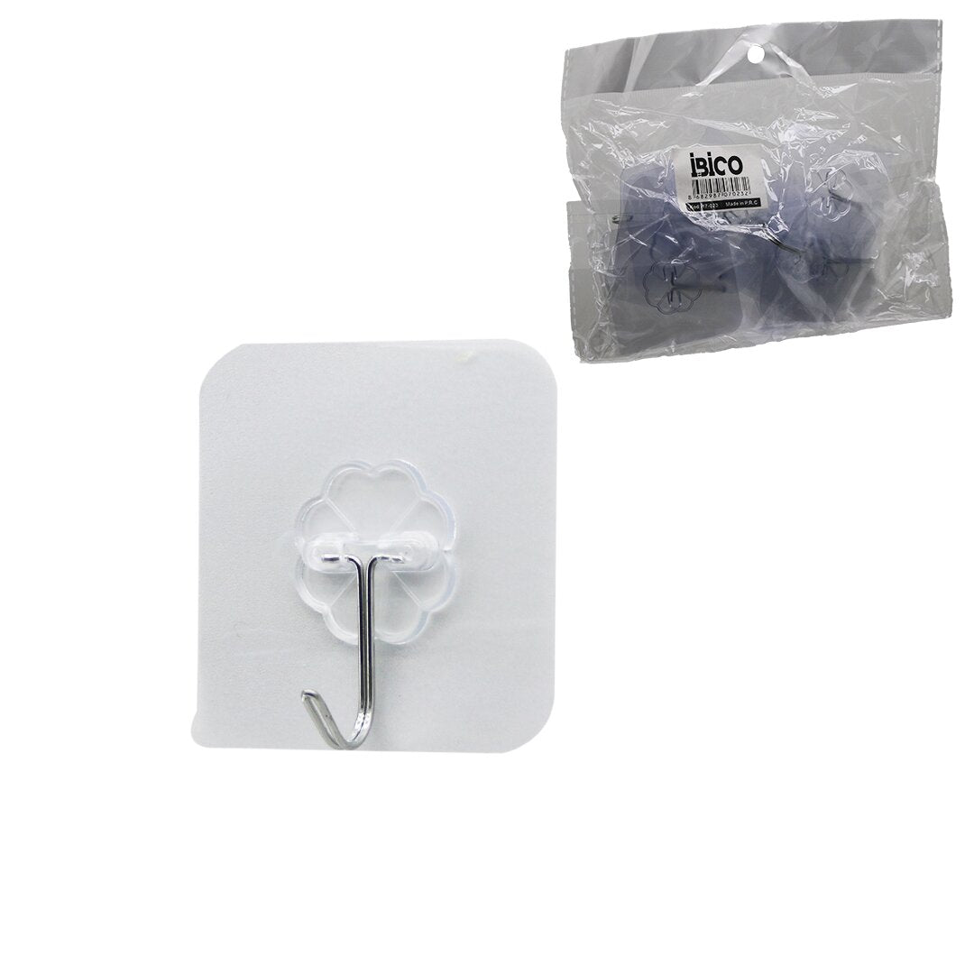 ASKI 10PCS TEKLİ METAL UÇLU MİKA KRİSTAL PLS. TABANLI ŞEFFAF PVC YAPIŞKANLI MONTAJ (5643)