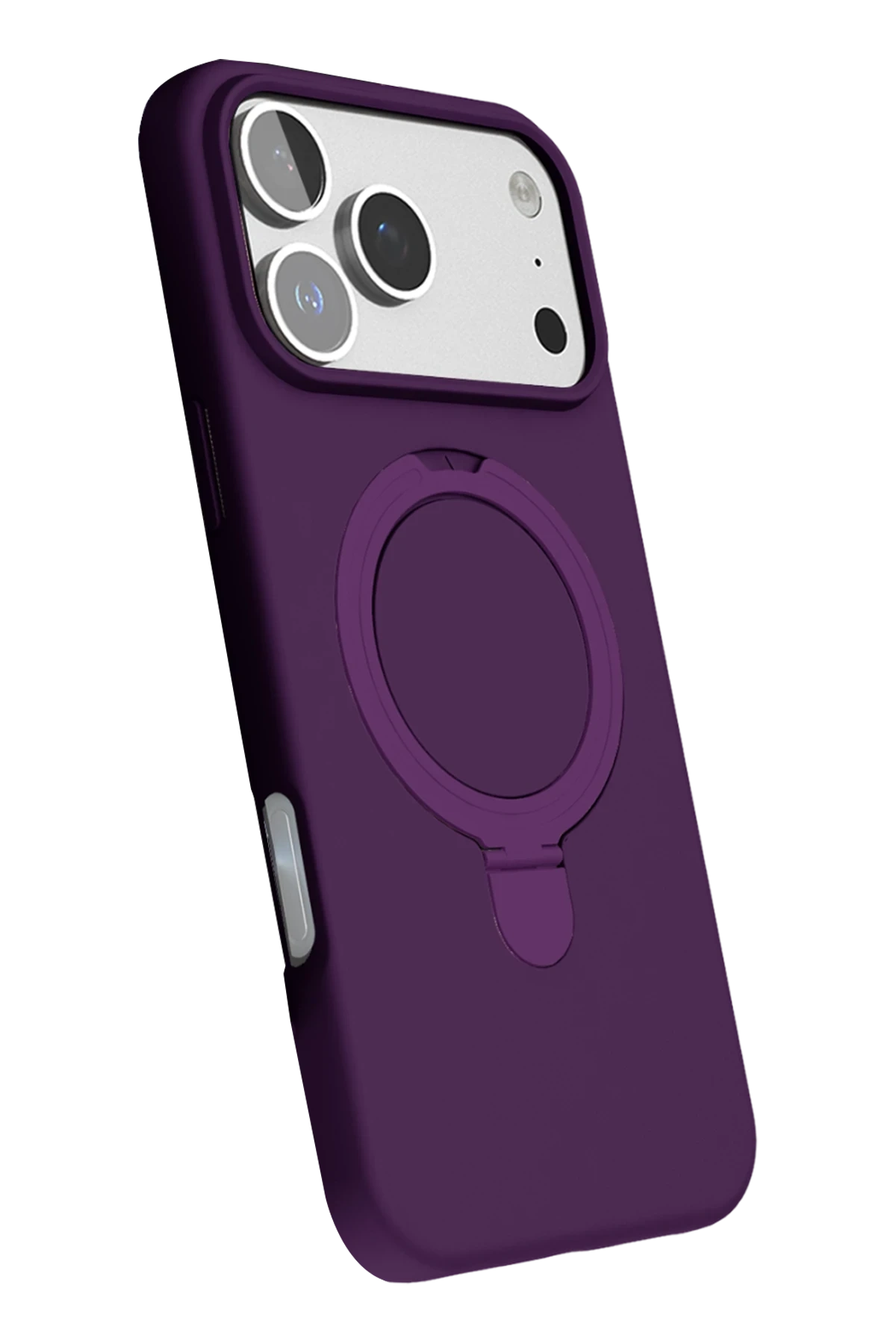 iPhone 17 Pro Regal Magsafe Standlı Kapak - Derin Mor