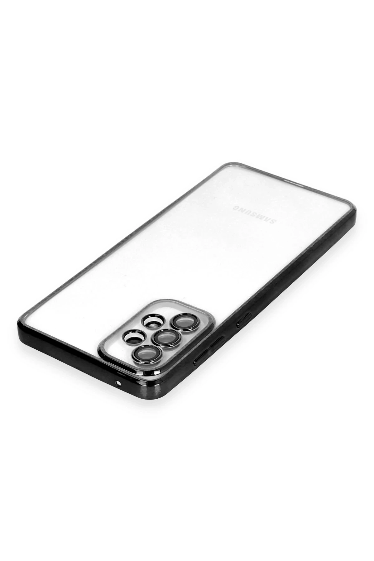 Samsung Galaxy A33 5G Kılıf Lensli Silikon - Siyah