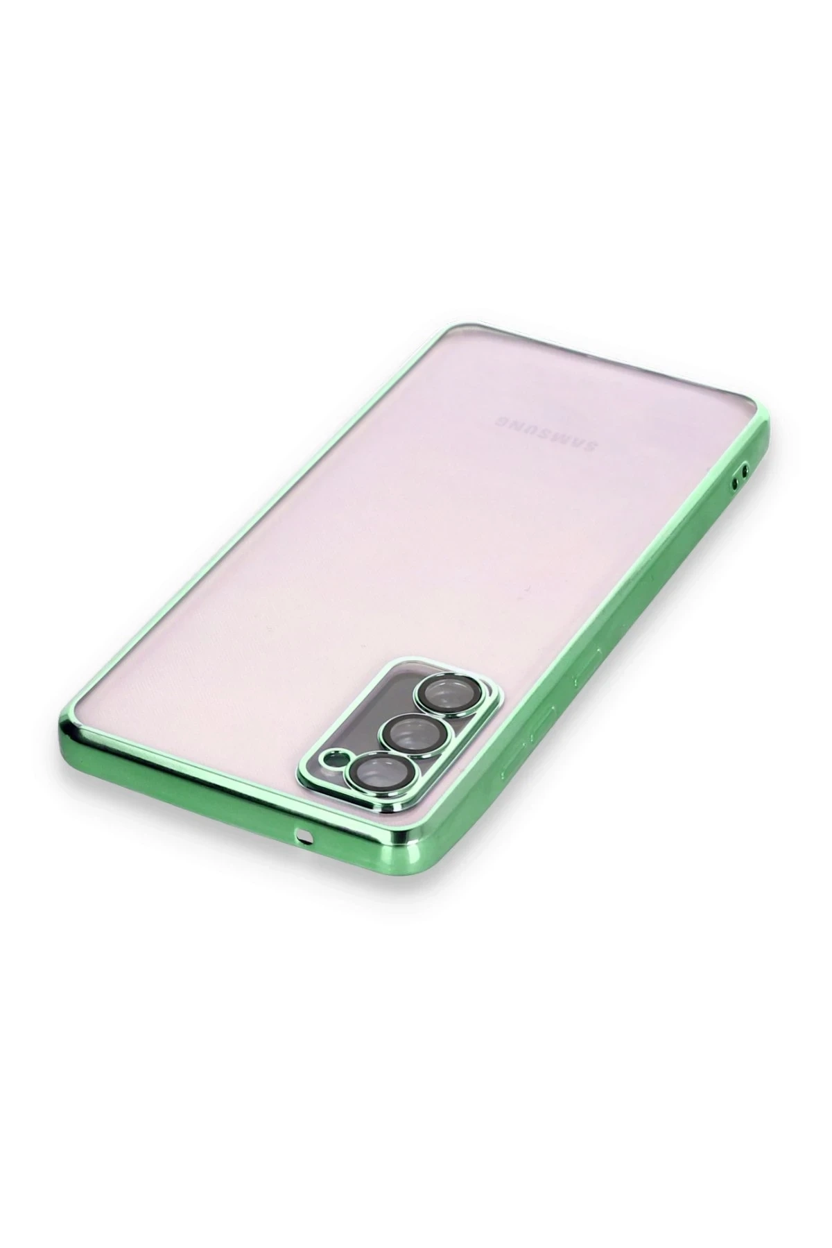 Samsung Galaxy S20 FE Kılıf Lensli Silikon - Yeşil