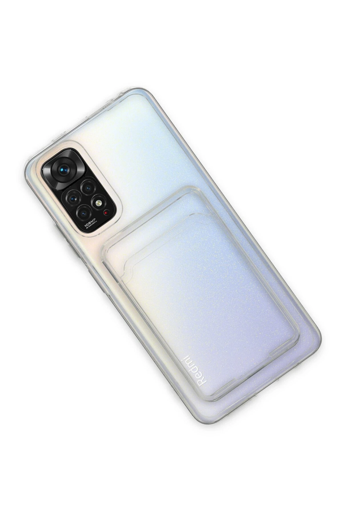 Redmi Note 11 Kılıf Kart Şeffaf Silikon - Şeffaf