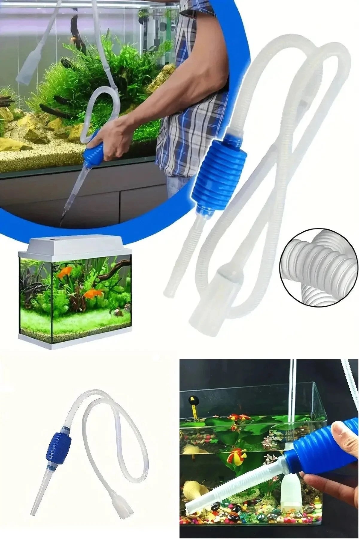 Manuel Akvaryum Pompası – Pratik Su Değişimi ve Temizlik İçin Ergonomik Tasarım