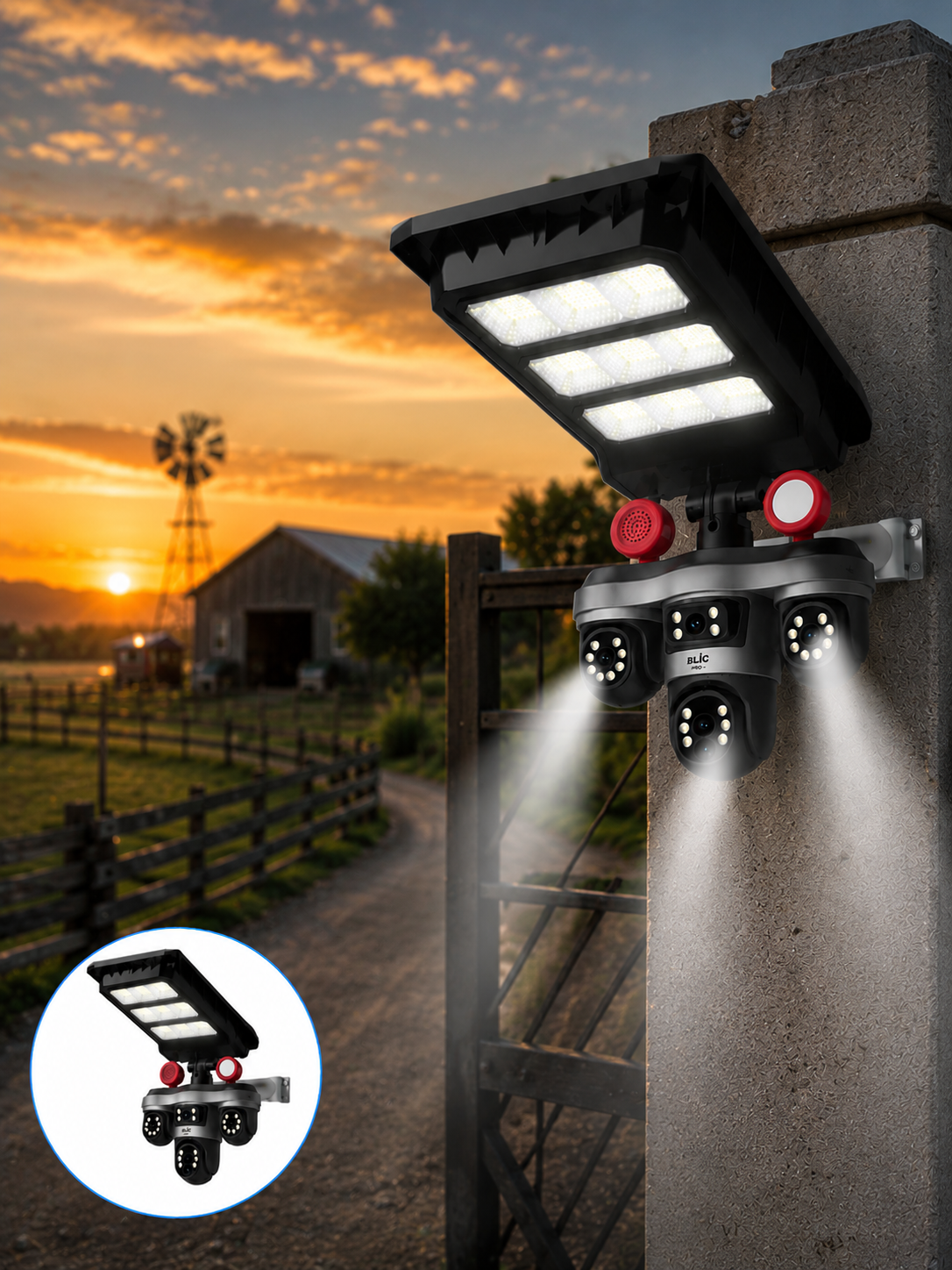 SOLAR GÜVENLİK KAMERASI BLM102