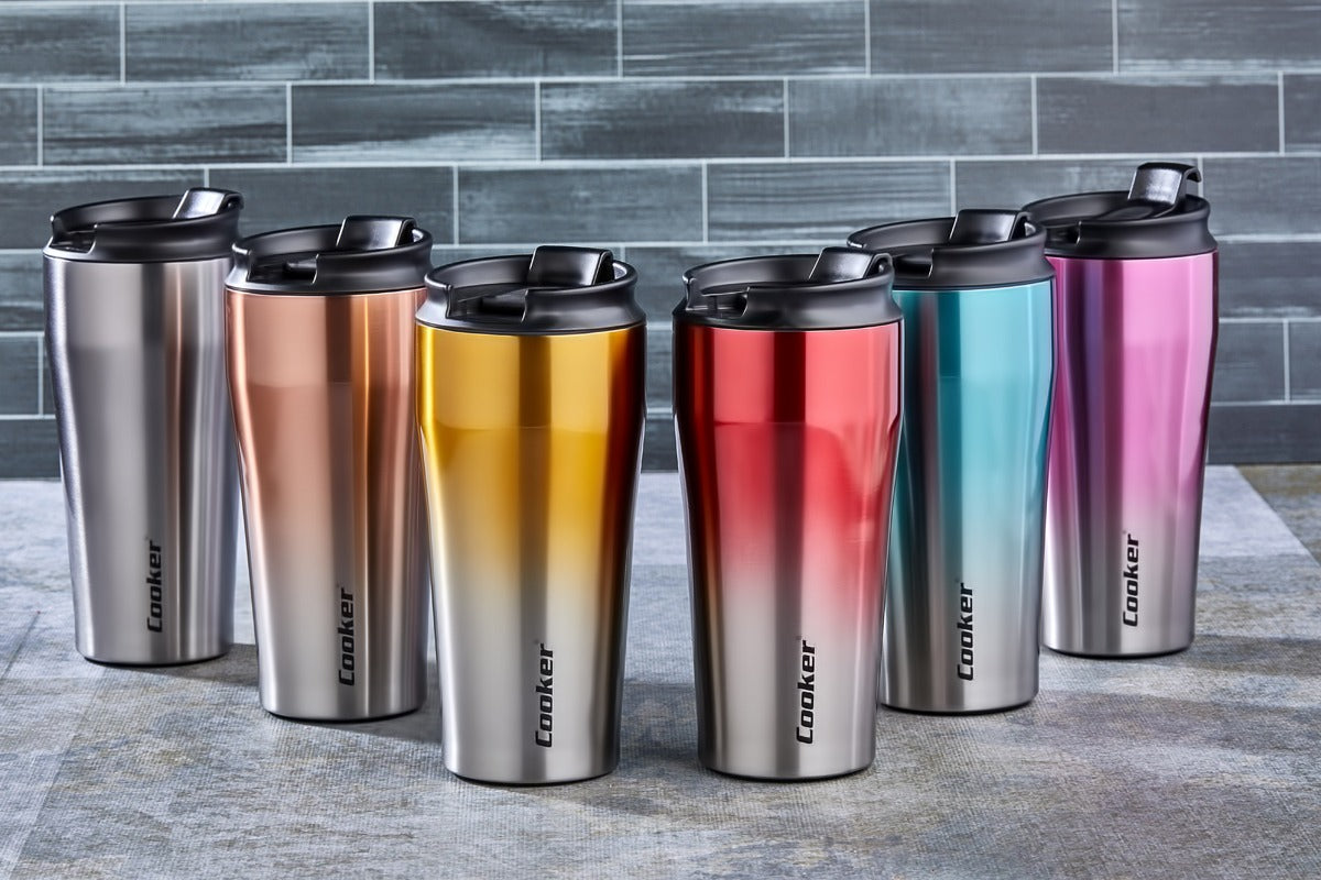 CKR-2049 400ML.ÇELİK MUG TERMOS BARDAK ÇİFT RENK (5643)