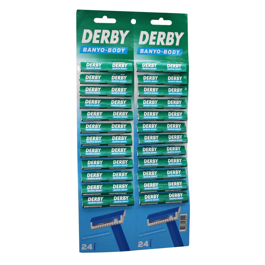 Derby Banyo Body Tek Bıçak Kartelalı Jilet 48PCS