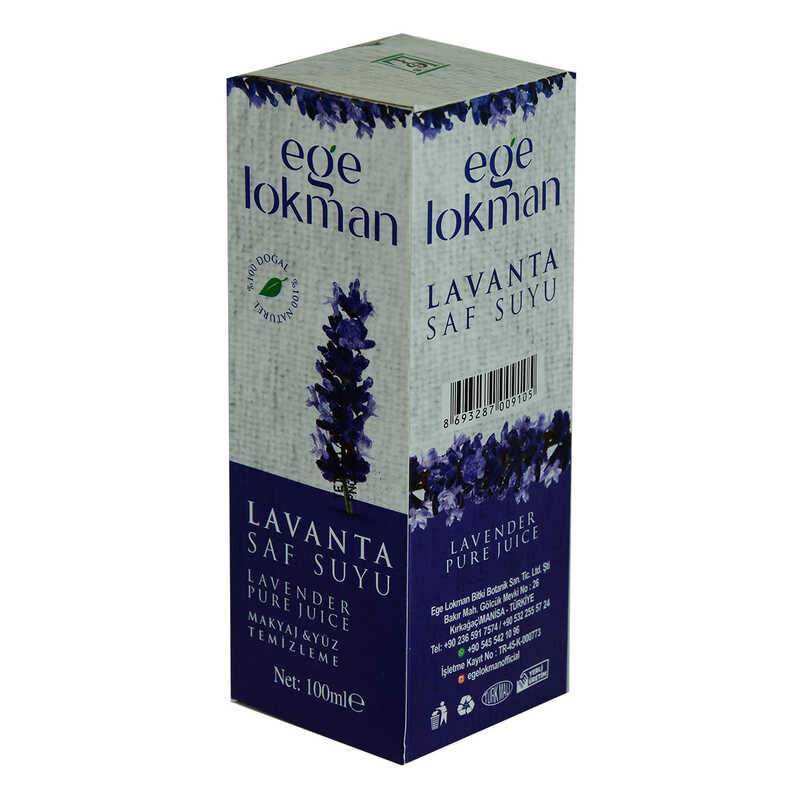 Doğal Lanta Saf Suyu Makyaj ve Yüz Temizleme 100 ML Spreyli Cam Şişe
