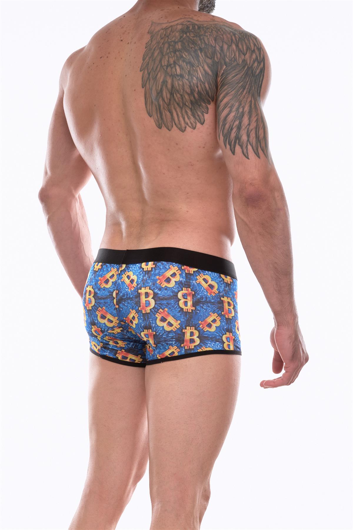 Erkek Desenli Boxer - Renkli / XXL
