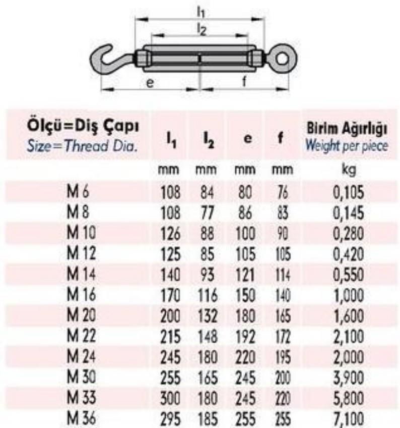 Ennalbur M6 Çektirme (4 Adet)