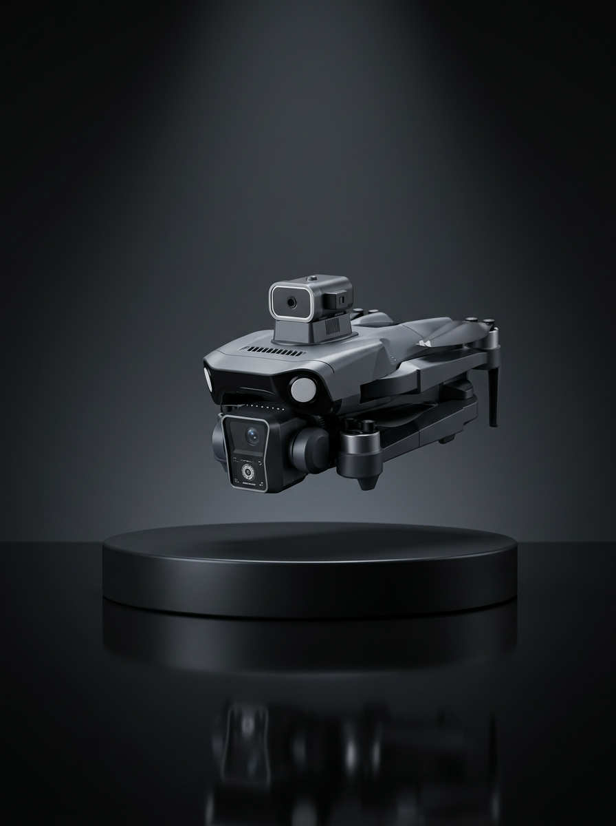 Çift Kameralı GPS Drone Geniş Açılı Havadan Görüntüleme Sistemi
