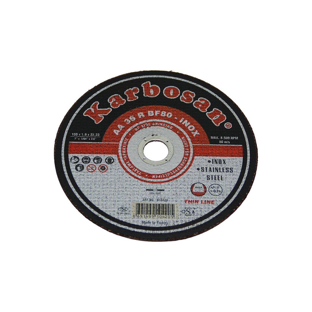 İNOX METAL KESİCİ DİSK 180MMX1.9X22 (5643)