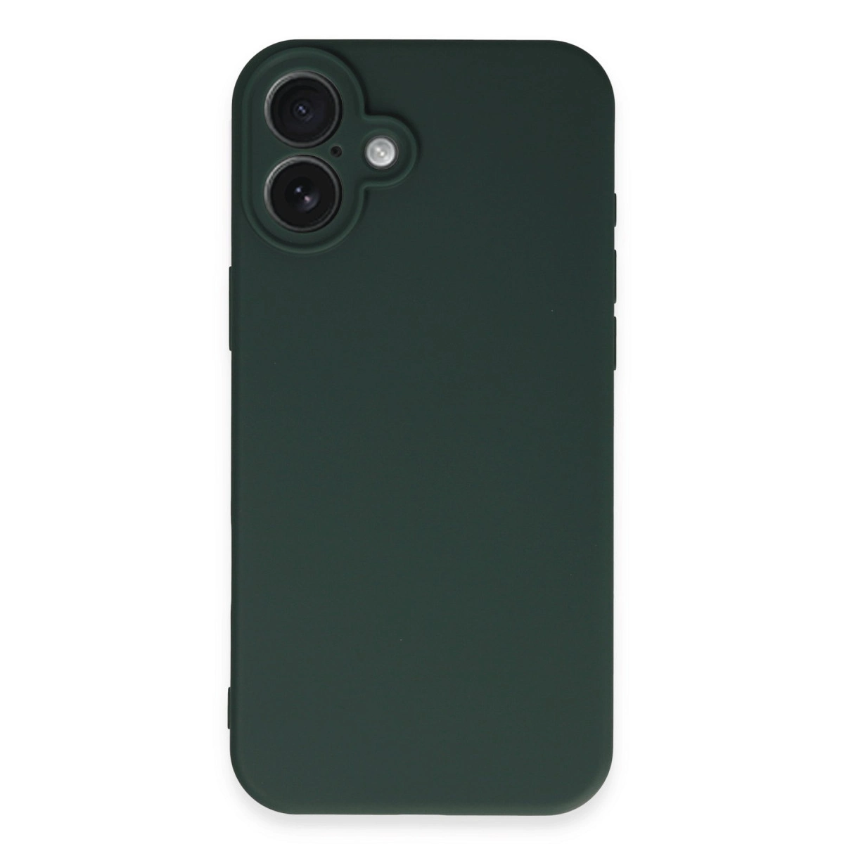 İphone 16 Plus Kılıf First Silikon - Koyu Yeşil