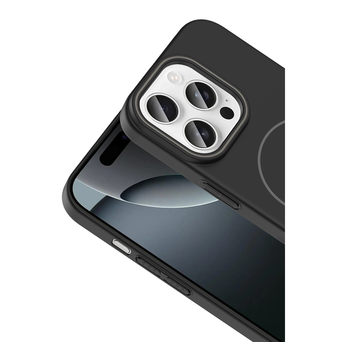 Joko Apple İphone 15 Plus Broş Magsafe Kapak - Füme