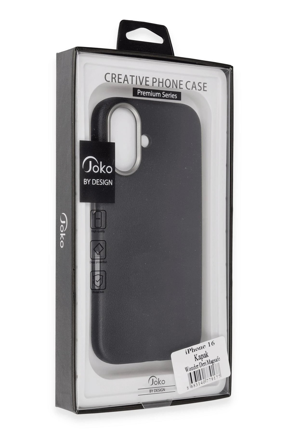 Joko Apple iPhone 16 Wonder Deri Magsafe Kapak - Siyah