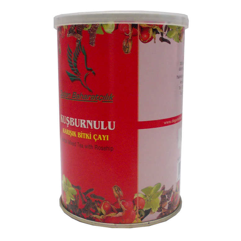 Kuşburnulu Karışık sel Çay 100 Gr Teneke Kutu