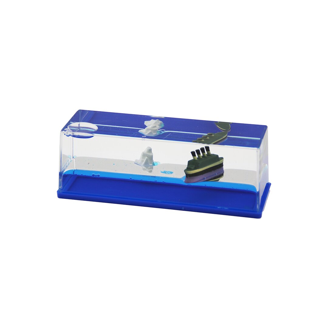 MAVİ SU GEMİ - ADA D.GEN MİKA YÜZEN BATMAYAN DEKORATİF BİBLO AKVARYUM5.2X15.2X5.3CM (5643)
