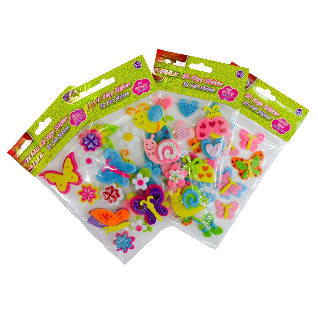 3D Keçe Sticker Küçük