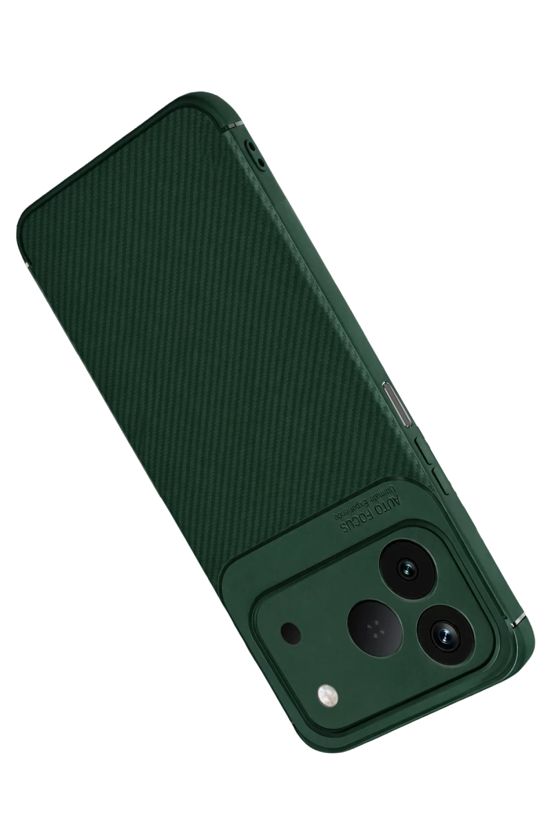 Tecno Spark 50 4G Auto Focus Karbon Kapak - Yeşil